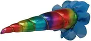 Showman Rainbow Metallic Clip On Unicorn Horn Gold Lacing Browband Bridle Headstall Attachment