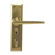 Superior Brass Heritage Door Lever Entrance Set with Privacy Lock