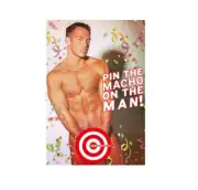 Pin The Macho On The Man Hens Night Party Game Fun Willy Penis Bride To Be
