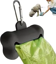 Dog Poop Bag Dispenser,Dog Waste Bag Holder Dispenser - Bone Shape Storage Organizer Pet Supplies for Walks Adventures Puppy Cleanup Outdoor Outings Convenience
