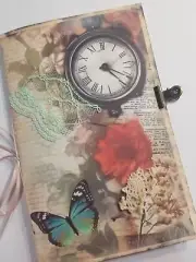 Junk Journal Booklet "VINTAGE GRUNGE" Vintage, Ink Dyed, FULL SIZE 9X6 40pgs