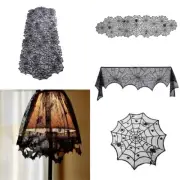 Upgrade Your Halloween Decor with Spider Web Lace Table Runner PVC Material