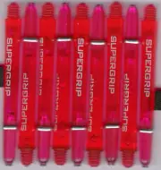 2in. 2ba HOT PINK HARROWS SUPERGRIP Dart Shafts & Springs: 1 set of 3