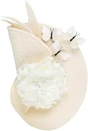 [FRCOLOR] Tea Party Fascinator Hat for Women Elegant Butterfly Headband for Weddings Banquets Lightweight Design for Birthdays Prom Celebrations