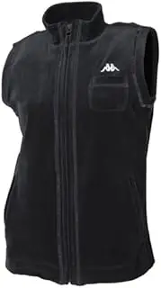 [Kappa] Golf GW17301 Women's ZIPUP Cut and Sew Vest, Black, Color: Aqua Blue, Black, White, サイズ : M,L