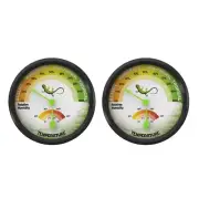 Thermometer Hygrometer Gauge Self-adhesive Pet Rearing Box DialGauge 16-49℃