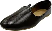 [Step n Style] Men's Punjabi Jutti Durable and Comfortable Indian Wedding Shoes, Classic Ethnic Footwear Mojari Loafers for Men