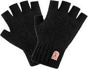 [Geli] Half Finger Touchscreen Warm Knitted Gloves Cold Weather Thermal Warm Glove for Men Women