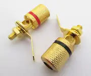 100pcs/50pairs High Quality Binding Post 4mm Banana Jack Speaker Audio Connector