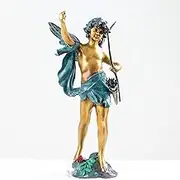 YouFine Bronze Cupid Statue Famous Love God Eros Bronze Cupid Sculpture Greek Mythology Angel Sculptures for Home Decor Ornament Gifts