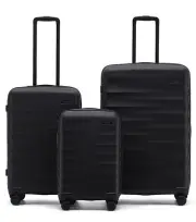 Tosca Interstellar 2.0 - 4-Wheel Expandable Suitcase Set of 3 - Black (Small, Me