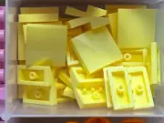 LEGO Parts - Bright Light Yellow Slope Curved 2 x 2 x 2/3 - No 15068 - QTY 30