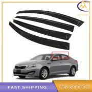 Black 4Pcs Window Visors Sun Shield Rain Guard For Kia Optima K5 2011 2012-2015 (for: Kia)