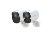 Swann Xtreem 4K Battery Cam w/32GB Card/2x Spotlights/USB-C & screw in mount - 2 Pack