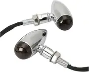 Indicators Flowing Turn Signal 2/4pcs Chrome Motorcycle Turn Signals Light Indicator Blinker for - V-Star XVS 650 1100 Custom Silverado Virago XV 250 1100 Turn Signal Indicator (Size : 2pcs)
