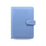 Filofax Saffiano Personal Organiser Diary/Task Notepad Faux Leather Vista Blue