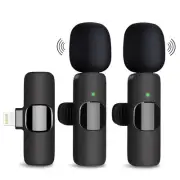 Wireless Microphone for iPhone, 2 Pack Dual Wireless Lavalier for iPhone iPad...