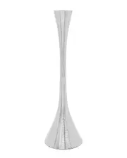 Alice Pazkus Silver Geometric Tall Candlestick