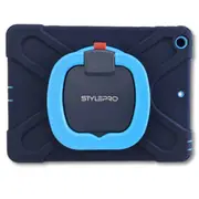 StylePro, iPad 10th generation tough shockproof kids case with rotating stand, 10.9", blue