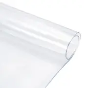 23.6x47.2" Table Protector, PVC Rectangular Round Corner Design Desk Mat, Clear