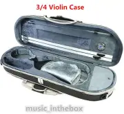 New Model Enhanced 3/4 Moon Shape Violin Case+Free violin String