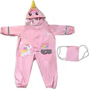 [kowaku] Children Rain Jacket Lightweight Kids Rain Gear for Outdoor Activities Fishing