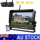10.1" wireless split QUAD screen monitor 2x 1080p AHD reversing camera 32GB SD
