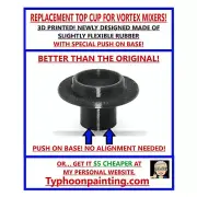 TOP CUP FOR VORTEX MIXERS! NEW DESIGN! EASY PUSH ON BASE! (See below.)