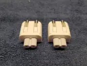 2 x Pcs Genuine Apple MagSafe AC Wall Adapter DUCKHEAD 2 PRONG PLUG 45W 60W 85W