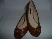 Tony Bianco Shoes NEW Tan Wedge Heel size 6