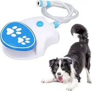 Dog Water Fountain Step On, Outdoor Paw Activated Drinking Pet Dispenser, Automatic Water Sprinkler for Dogs with Hose, Drinking Water Toy for Dogs, Provides
