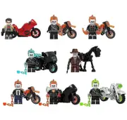 8pcs Ghost Rider Set Build Blocks Toys For Kids Adult Christmas Homecoming Gift