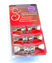 Grover Nickel Keystone Roto-Grip Locking Guitar Tuners for Gibson LP/SG® 502NK