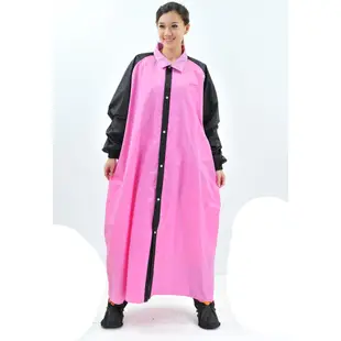 JUMP 將門 T9配色前開一件式風雨衣(2XL~4XL)桃粉黑