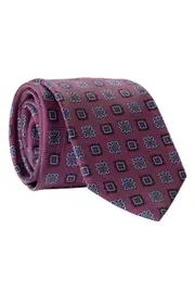 Elizabetta Trento - Silk Jacquard Tie for Men in Raspberry at Nordstrom One Size