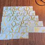 DIY水晶滴膠金屬貼26個英文字母金屬貼DIY金屬貼紙