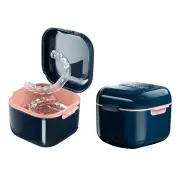 Denture Cup，Retainer Case,Cute Night Mouth Guard Box Holder, Storage Soak Contai