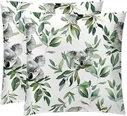 Throw Pillow Covers, Couch Pillow Covers, Set of 2 Throw Pillow Case, Watercolour Animal Koala, Throw Pillow Covers for Couch, Pillow Covers