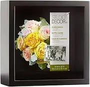 10” x 10” Black Extra Deep Shadow Box by Studio Décor - Memory Box Display Case for Keepsakes, Mementos, Memorabilia - 1 Pack