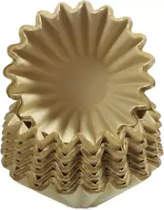 100 Pcs Coffee Filters, 1-4 Cup Basket Coffee Filters, Natural Brown Unbleached