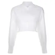 [T By Alexander Wang] 小巧棉質分層縮褶吊帶背心