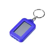 Mini LED Keychain Flashlight Torch Solar Blue with Hook