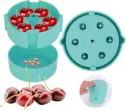 Cherry Pitter - Portable Cherry Pitter Corer Tool, Pits up to 6 Cherries at Once