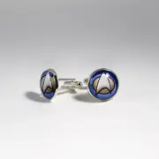 Star Trek Next Generation Blue Badge Cufflinks