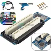 PCI-E Express X1 to Dual PCI Riser Extend Adapter Card With USB 3.0 Cable