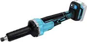 Battery Straight Sander Compatible with Makita 18 V Battery, Brushless Electric Straight Grinder with 6 mm Drill Chuck and 4 Adjustable Speeds (without Battery) (No Accessories)