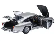 2023 Aston Martin DB5 RHD Birch Silver 1/18 Model Car by Autoart