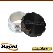 Aeroflow AF460-32BLK - 2" Billet Aluminium Weld-On Filler with Black Cap