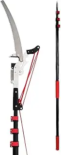 Telescopic Pruning Saw, Pole Saw Tree Pruner Extendable Telescopic Landscaping Pole Saw for Pruning and Trimming Branches Leaves Saw