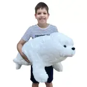 Jumbo Harp Seal Soft Plush Toy 31"/80cm Wild Republic Extra Large Seal Toy